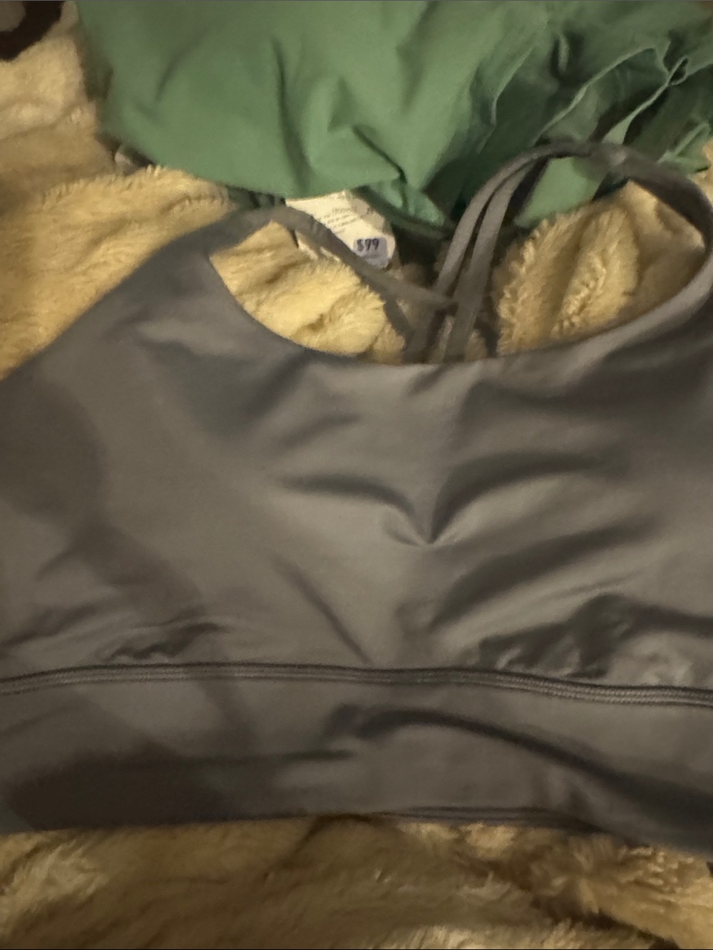 lululemon athletica Charcoal Double-Strap Sports Bra